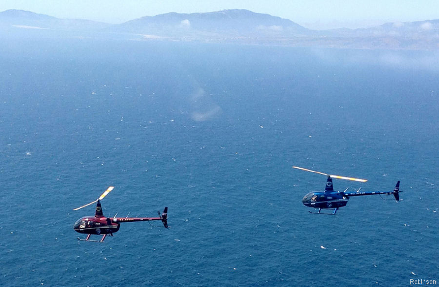 Two Robinson R66 Helicopters Fly Around the World