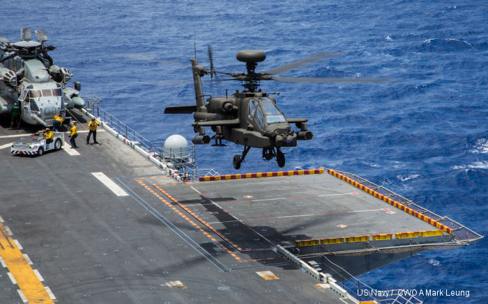 Apache Guardians perform first deck landing qualifications