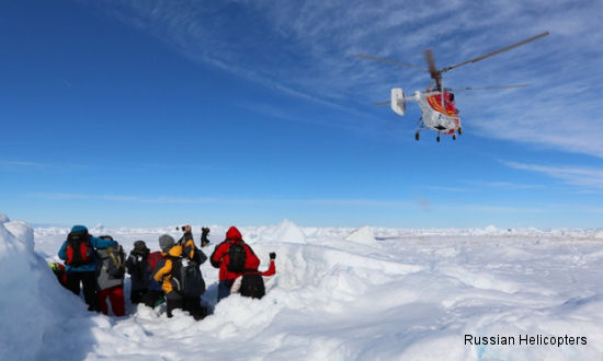 Ka-32A11BC rescues ship trapped in Antarctic