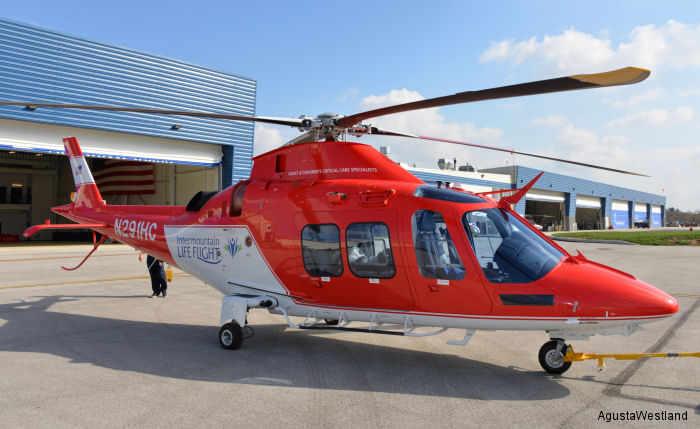 Intermountain Life Flight of Utah has taken delivery of its fifth AgustaWestland GrandNew helicopter for EMS and SAR missions as they expand service to patients throughout the western United States