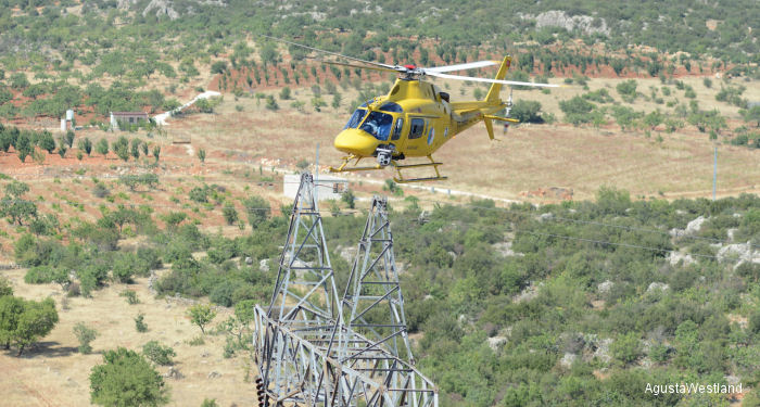 AW119Ke for Electricity Aerial Monitoring in Turkey