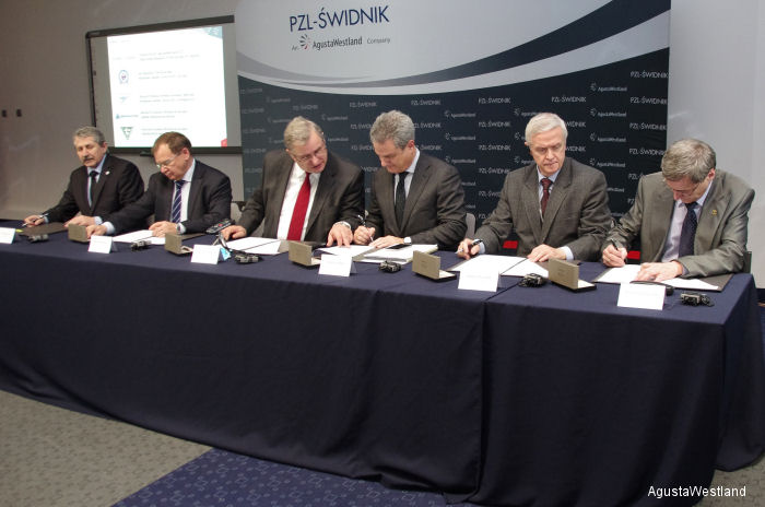 AgustaWestland signs Offset MoUs with industrial partners  from Polish Armaments Group