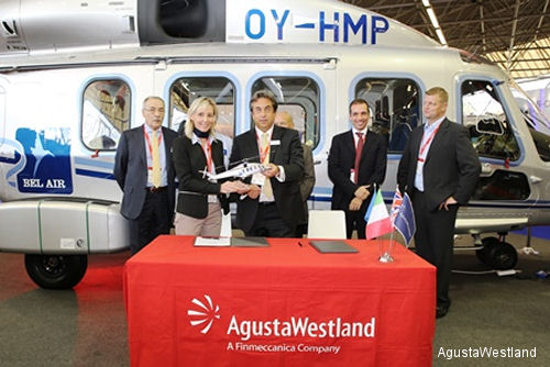 Bel Air Takes Delivery of Its First AW189 and Signs for a Third Helicopter