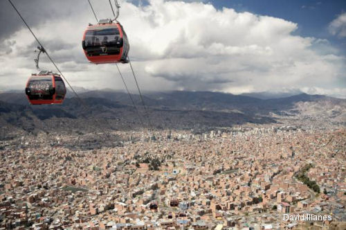 AS350B3 works in longest urban cable car in Bolivia