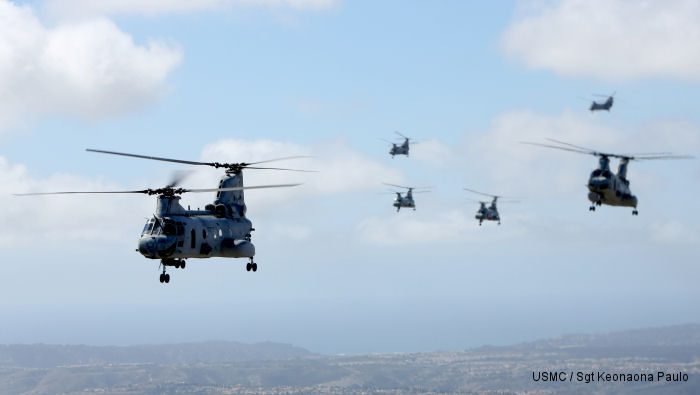 CH-46E Sea Knight to make final air show flight