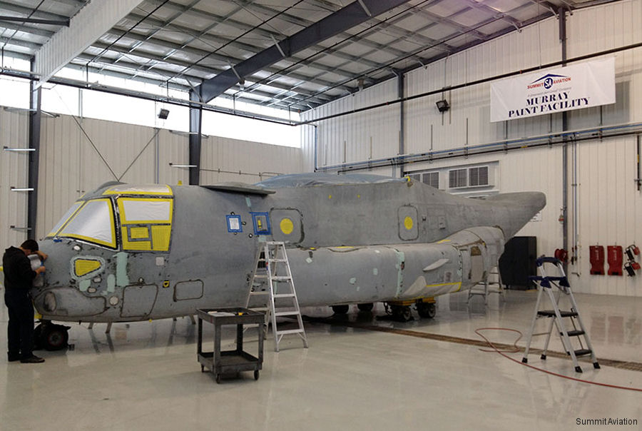 Summit Aviation Prepares Chinook For Civilian Job