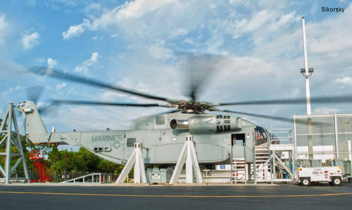 Sikorsky Begins Powered Ground Tests of CH-53K Helicopter with Rotor Blades
