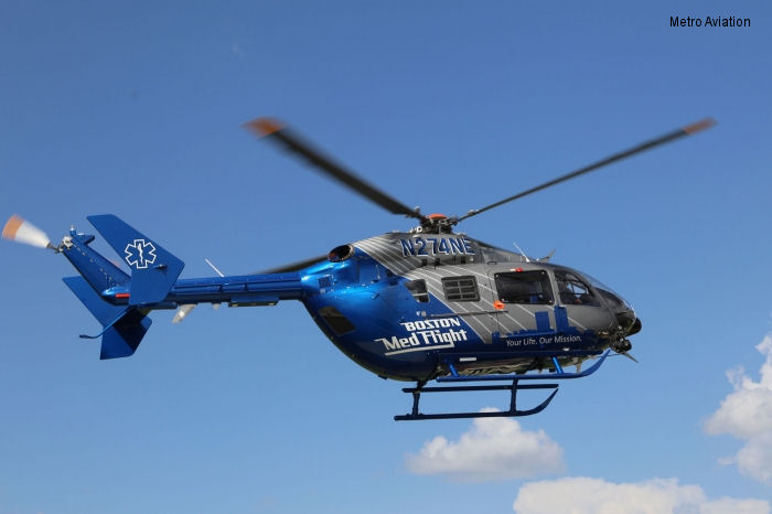 Metro Aviation delivers EC145 to Boston MedFlight