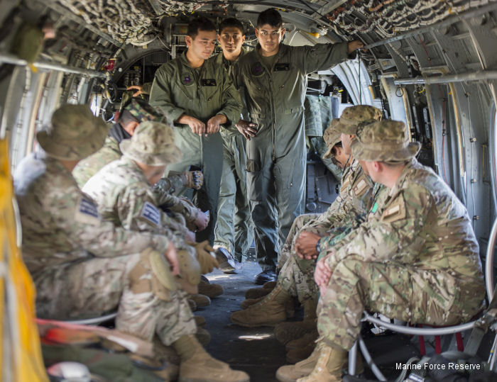 Brazil, Mexico, Chile and Canada also participated in aircraft familiarization with the  CH-46 Sea Knight and Mexican Navy Mi-17.