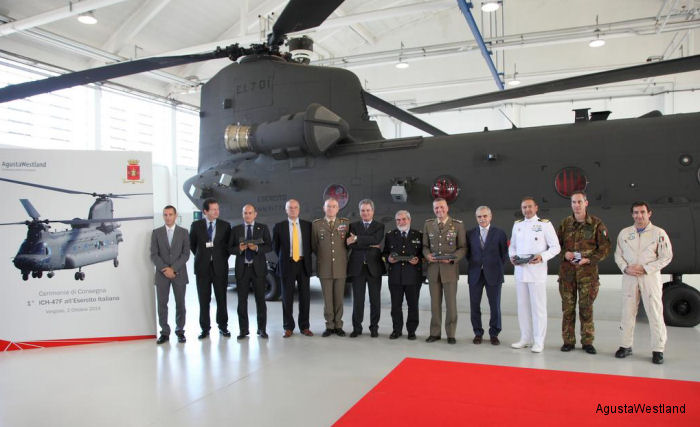 Italian Army Received First Two ICH-47F Chinook