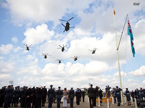 Royal Air Force Hand Over Merlin To Royal Navy
