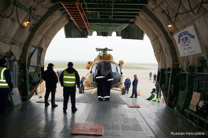 Mi-17V-5 being load to An-124-100 for delivery to Afghan Air Force