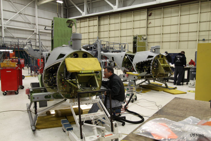 MQ-8B Fire Scout overhauling at Jacksonville Florida