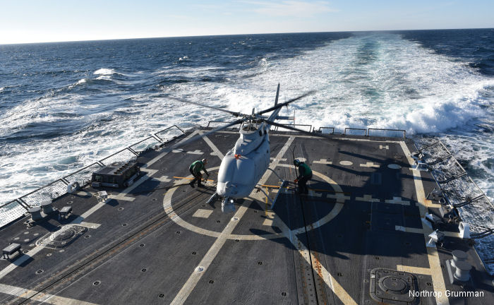 Northrop Grumman MQ-8C Fire Scout Takes First Flight on USS Jason Dunham