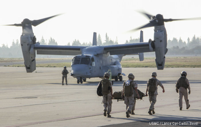 MV-22 Casualty Evacuation Demo starts Fleet Week