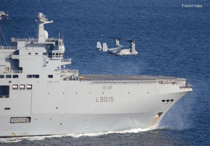 Marine MV-22 Osprey lands on French warship for first time