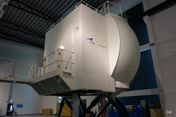S-92  simulator at CAE Brunei Training Centre