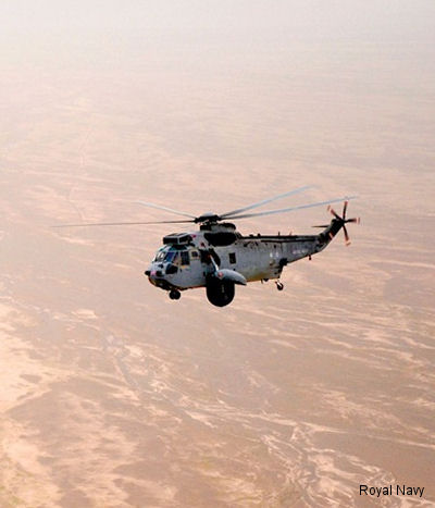 Navy Sea Kings mark five years of success in Afghan skies