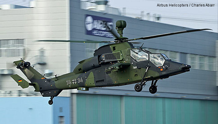 Airbus Helicopters delivers the German Army final upgraded Tiger support helicopter for deployment in Afghanistan