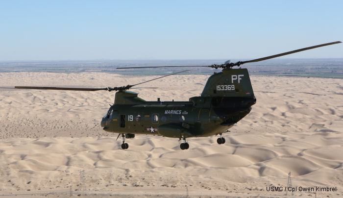 Last CH-46s were delivered to boneyard in Arizona for storage