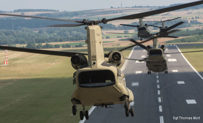 12th Combat Aviation Brigade receives brand new CH-47F MYII Chinooks