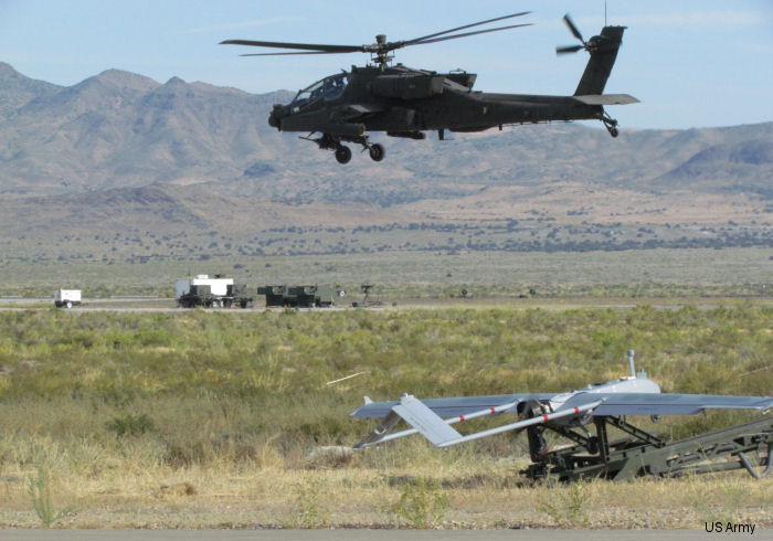 US Army Fields First Unit with AH-64E / RQ-7B Combo