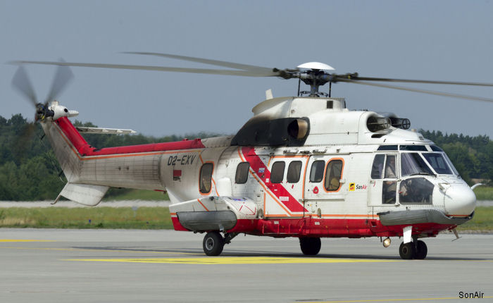 Angola SonAir Super Pumas G-Checks in Poland