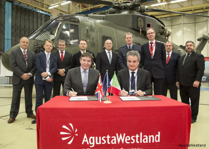 AgustaWestland and UK Ministry of Defence sign latest Integrated Merlin Operational Support Contract