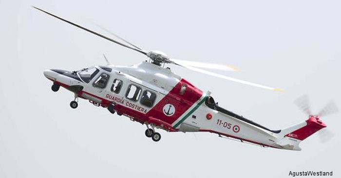 AgustaWestland announced a major milestone in the modernization of the Italian Coast Guard’s helicopter fleet, with the delivery of three further AW139 and an order for two more aircraft
