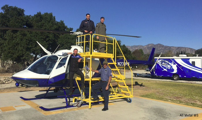 Bell 206 Maintenance Stands for Pasadena Police