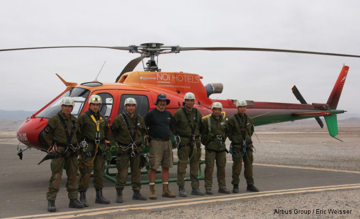 Airbus Helicopters Foundation in Flooded Chile
