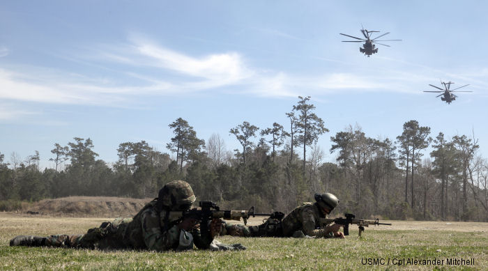 Royal Dutch Marines at Camp Lejeune, North Carolina