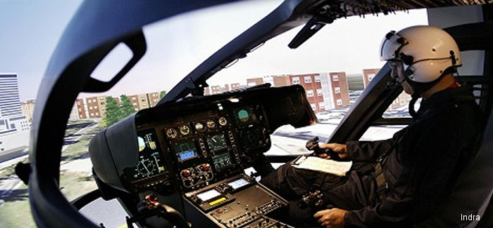 Indra Simulator for Spanish Army EC135