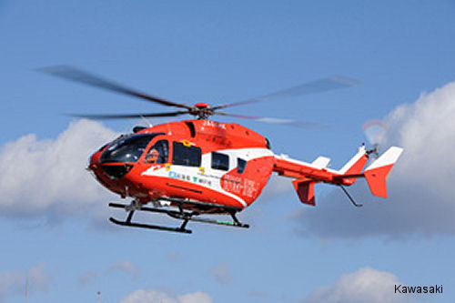 BK117C-2 Firefighting Helicopter to Kobe City
