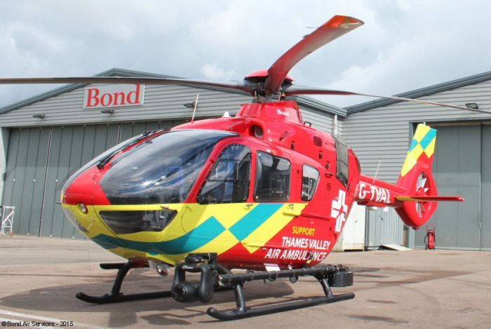 The first H135/EC135T3 in the UK, acquired and operated by Bond Air Services on behalf of Thames Valley Air Ambulance, is imminently entering into service in the Thames Valley region.