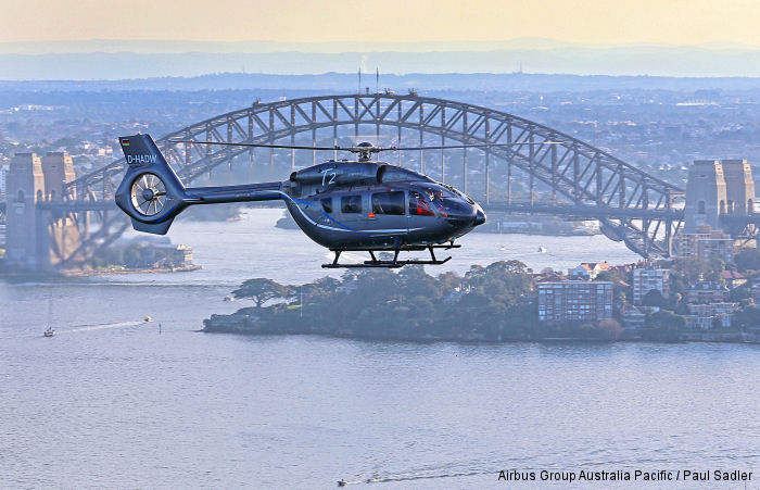 The H145/EC145T2 arrived in Brisbane at the weekend, having completed the Sydney component of its month-long Australia visit as part of a global tour.