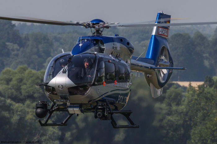 German federal-state police of Baden-Württemberg took delivery of the very first H145 / EC145T2 in police configuration. Is the first of an order of six to be handed over to the launch customer.