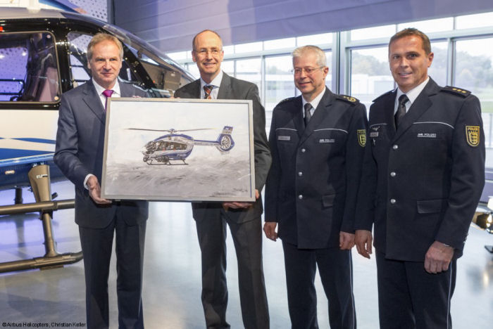 German State Police of Baden-Württemberg receive the world first H145 in law enforcement configuration