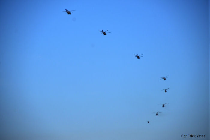 Black Hawks, Super Puma, Mi-171Sh and Bell 412