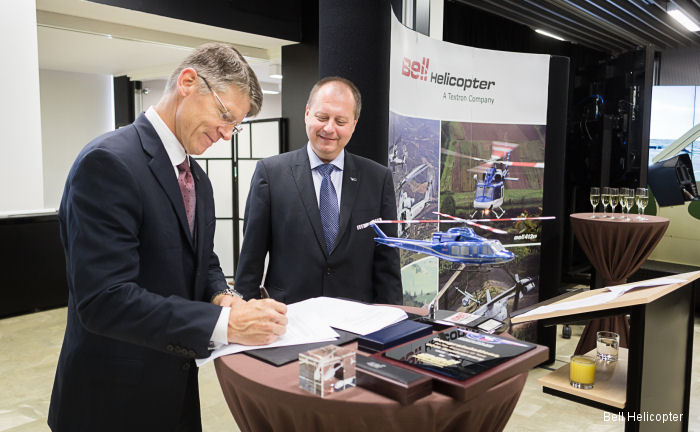 LOM PRAHA and Bell Helicopter sign Memorandum of Understanding for service and support of Bell Helicopter military aircraft
