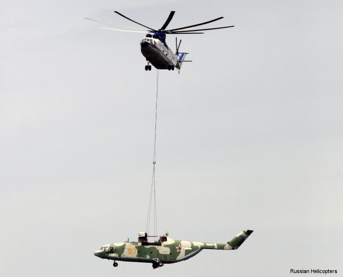 A Mi-26T has successfully completed a mission to transport the 14-tonne fuselage of another Mi-26 from Yoshkar-Ola to Rostov-on-Don