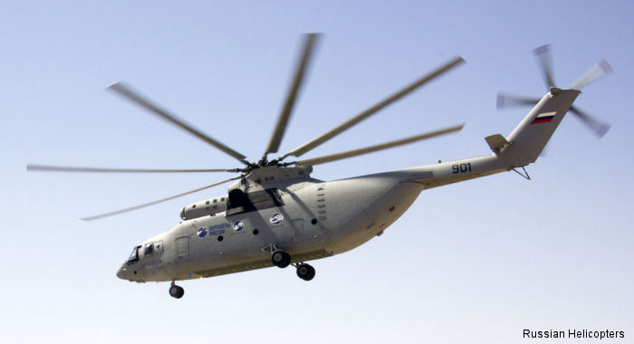 Russian Helicopters launches series production of the new heavy Mi-26T2 helicopter