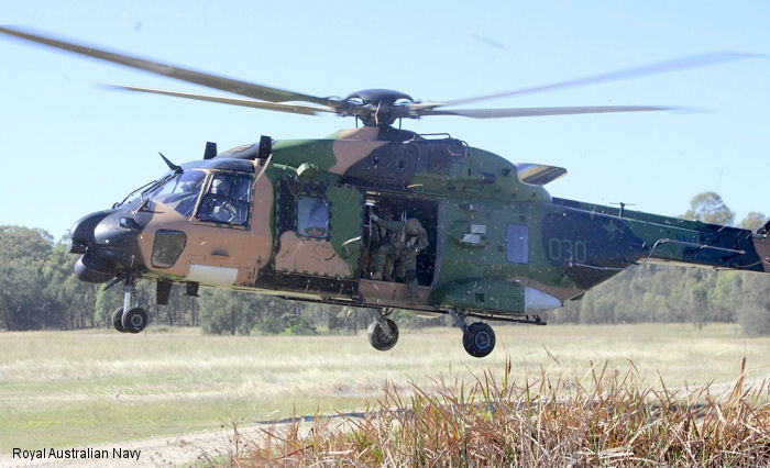 Australian Army Training with Navy MRH90