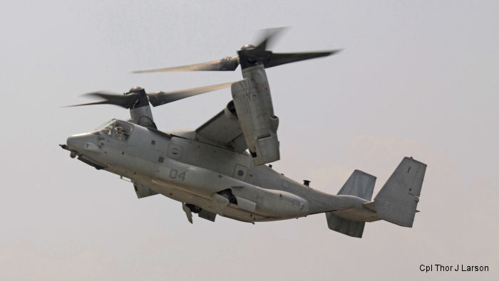 MV-22B Ospreys depart Nepal