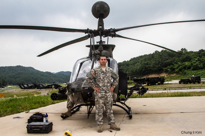 Last mission with OH-58 Kiowa