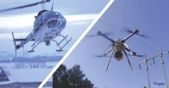 Aerial Power Line Inspection : Helicopter vs UAV