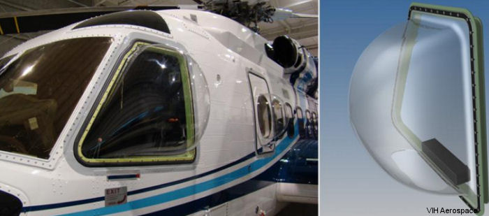 VIH Aerospace S-92 Bubble Window for Silk Way