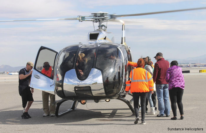 Sundance Helicopters created a memorable Veterans Day week for more than 75 wounded service members by taking them on a helicopter tour of the Las Vegas Strip
