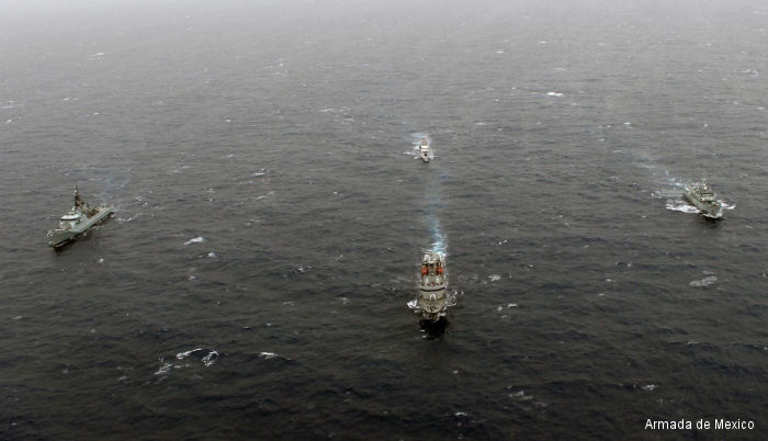 Mexican Navy in Tradewinds Exercise off Belize