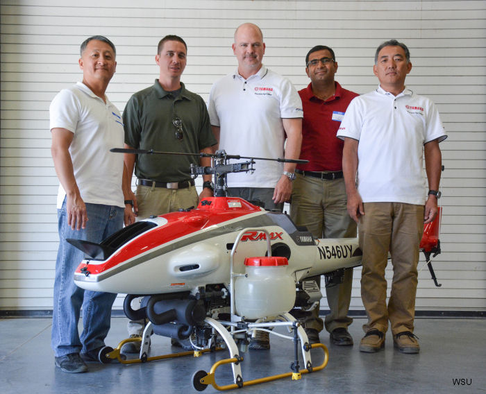 A FAA exemption was acquired, N546UY, to fly the  Yamaha RMAX UAV for research purposes.